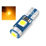 Led bulb 3 smd 3030 socket T5, orange color, for dashboard and center console